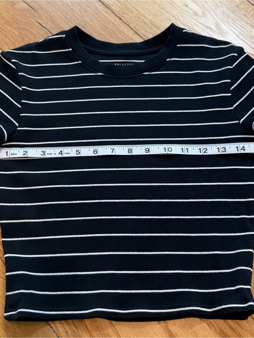 Brunette The Label ribbed T, S/M - Picture 9 of 10